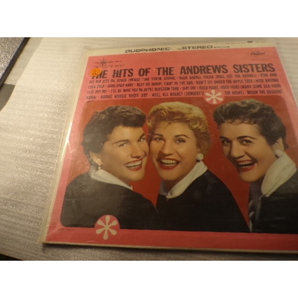 The Hits of The Andrews Sisters Vinyl LP Capitol Records Duophonic DT-1924 Swing